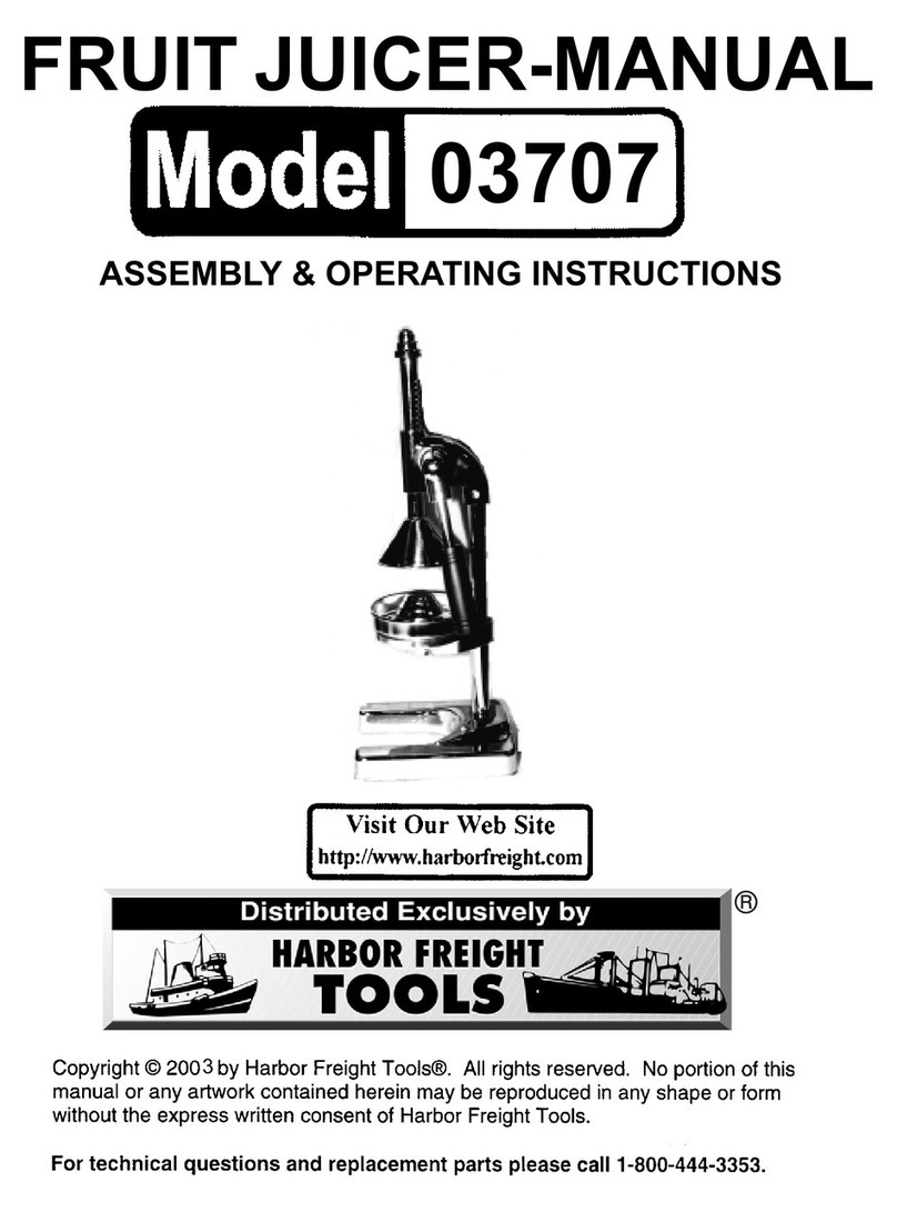 Harbor Freight Tools 3707 Assembly & operating instructions