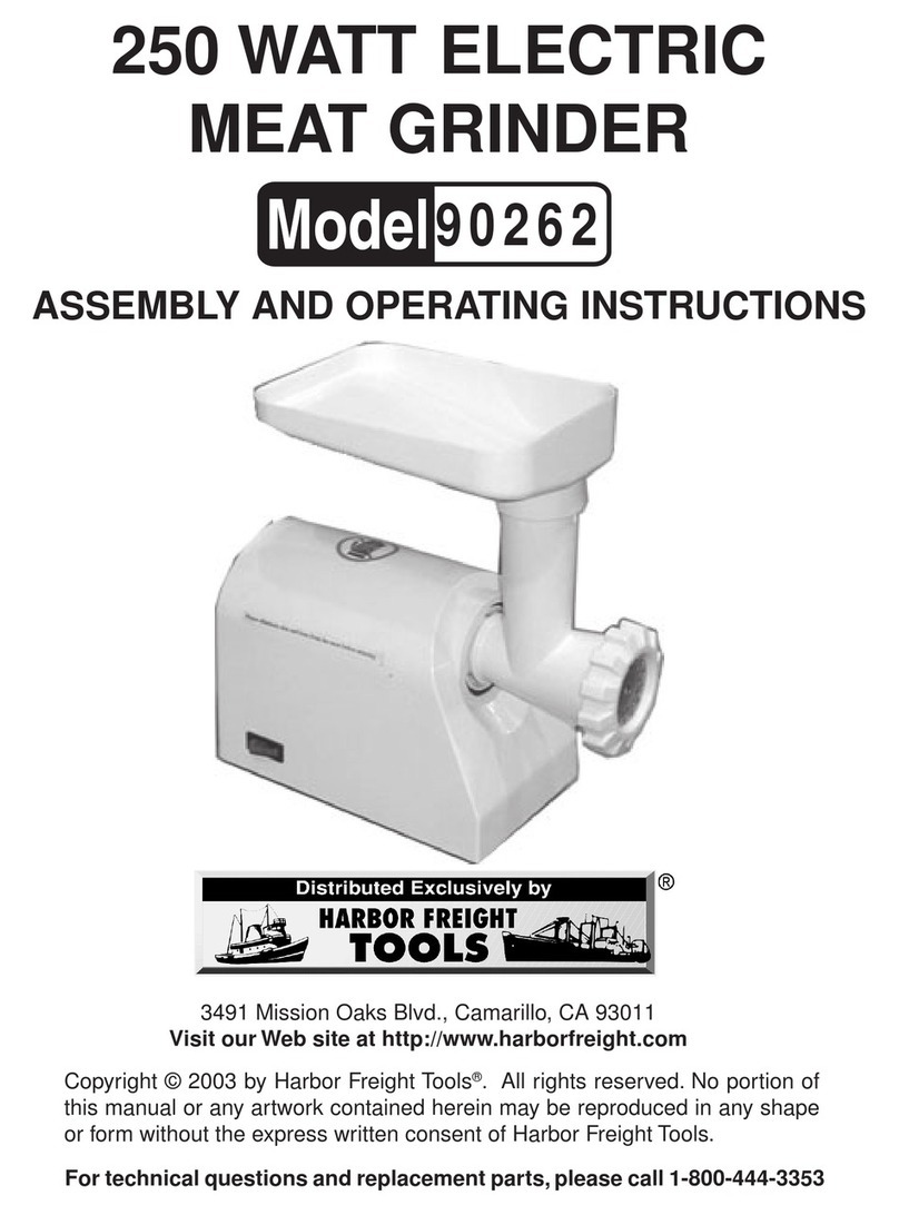 Harbor Freight Tools 90262 Assembly and operating instructions Harbor Freight Tools 90262 Assembly and operating instructions
