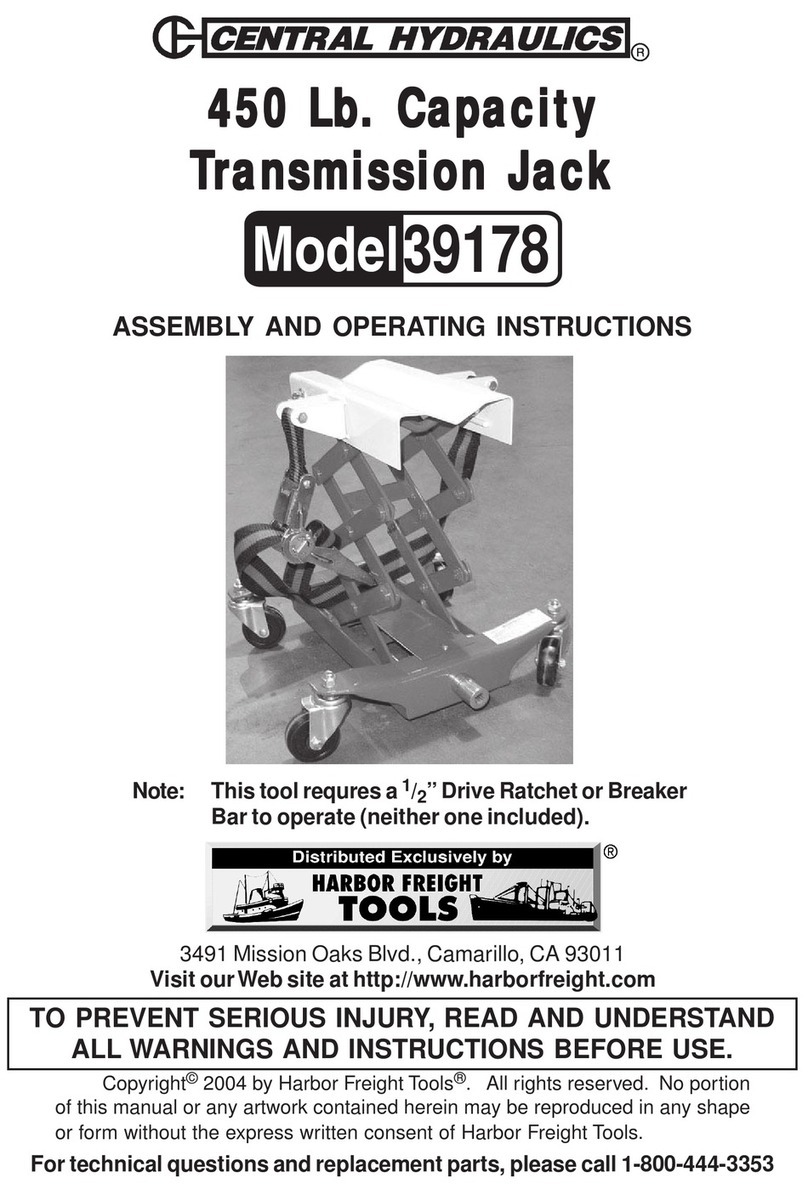 Central Hydraulics 39178 Assembly and operating instructions