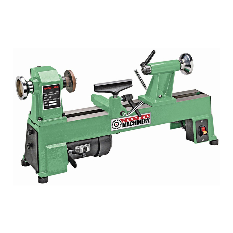 Central Machinery CENTRAL MACHINERY 65345 Set up and operating instructions