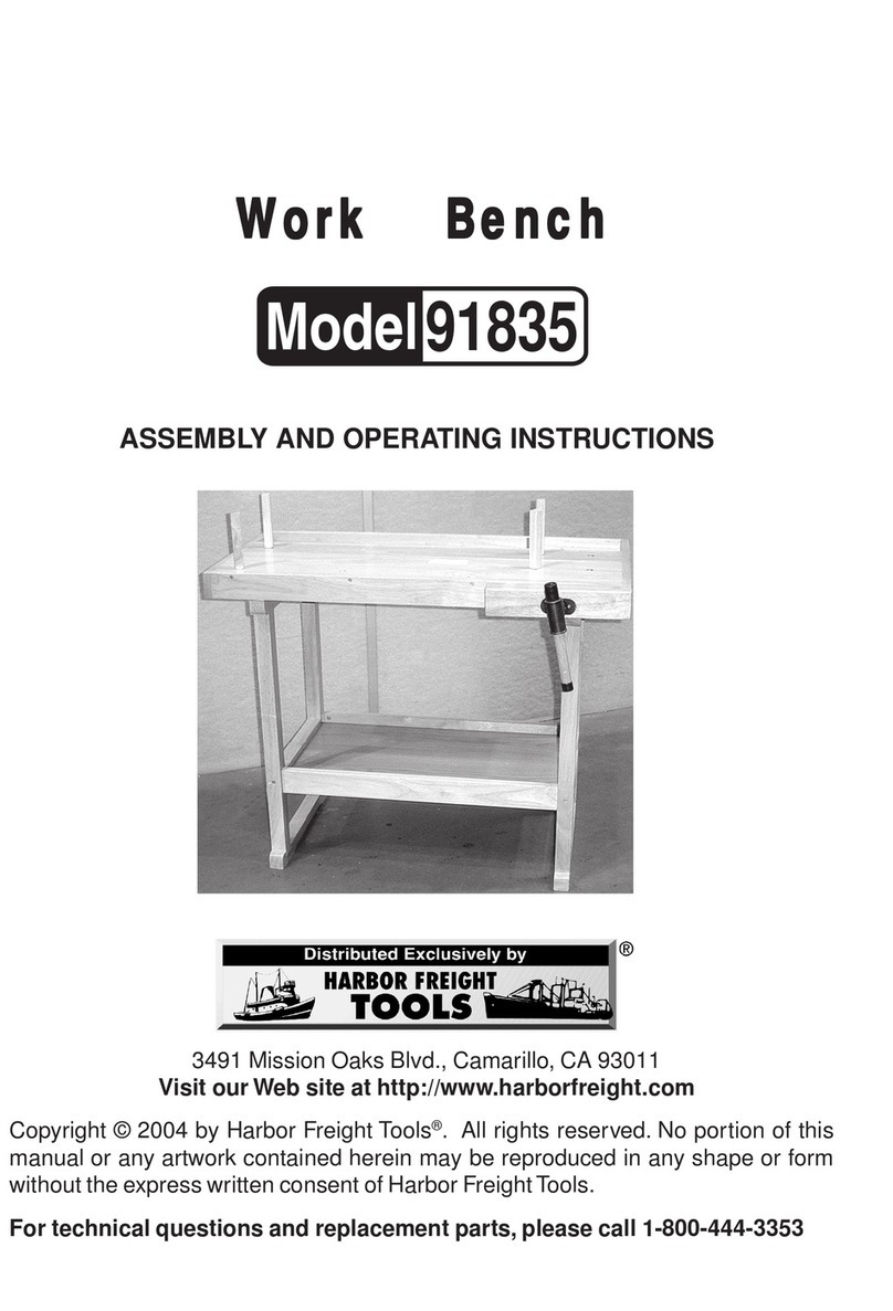 Harbor Freight Tools 91835 Assembly and operating instructions