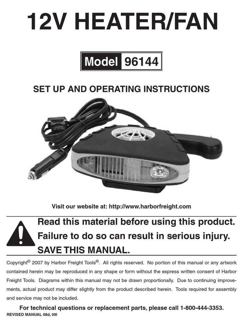 Harbor Freight Tools 96144 Installation manual