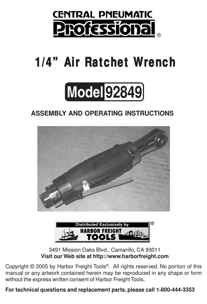 Central Pneumatic 92849 Assembly and operating instructions