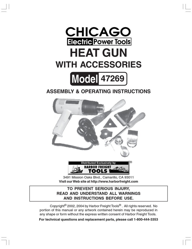 Chicago Electric 47269 Assembly & operating instructions
