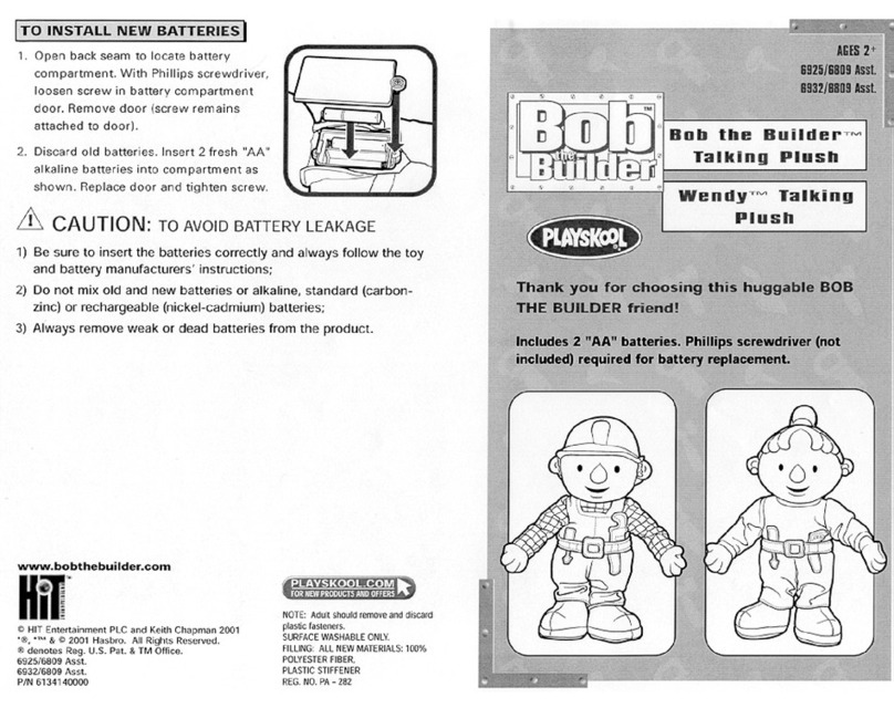 Playskool Bob the Builder 6809 User manual