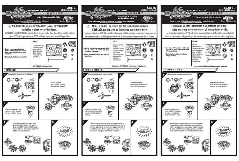 Hasbro Beyblade Grevolution Wyvern DJ 85421 instructions