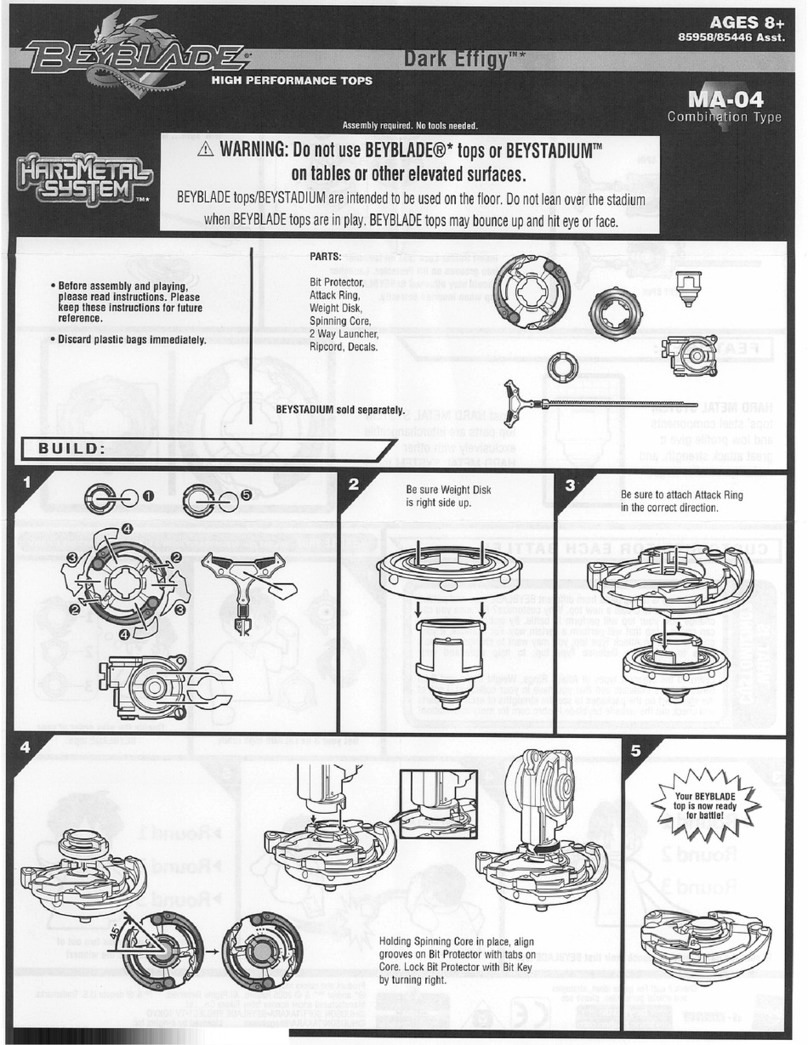 Hasbro Beyblade 85958 User manual