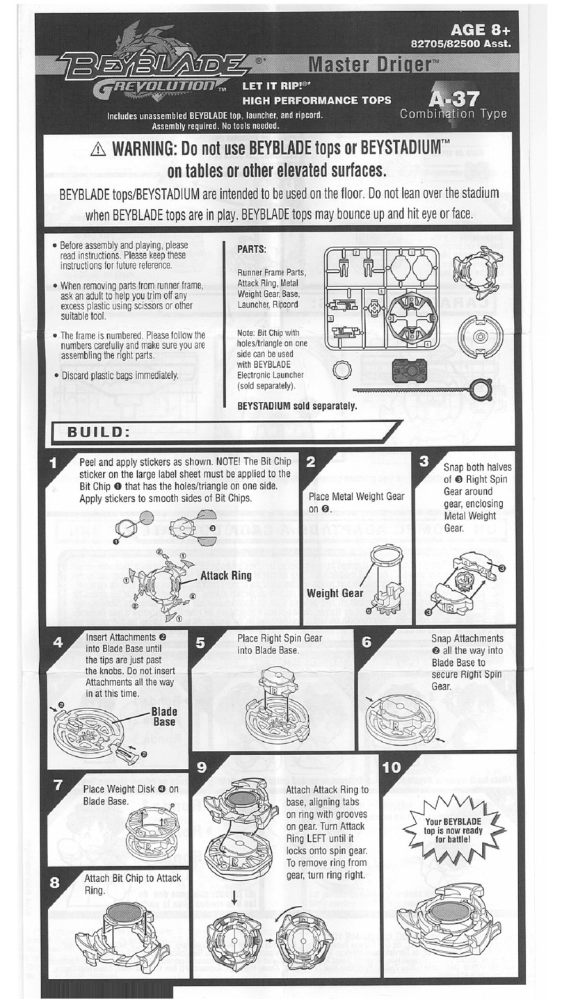Hasbro Beyblade Master Driger 82705 User manual