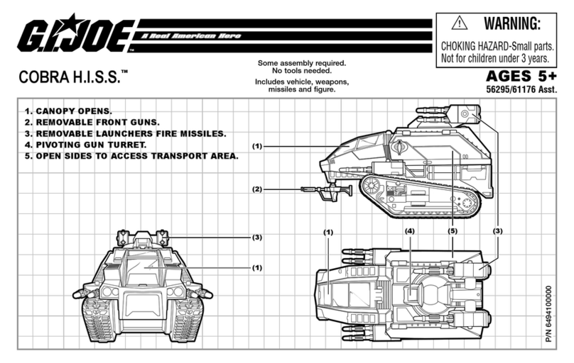 Hasbro Cobra H.I.S.S. 56295/61176 User manual Hasbro Cobra H.I.S.S. 56295/61176 User manual