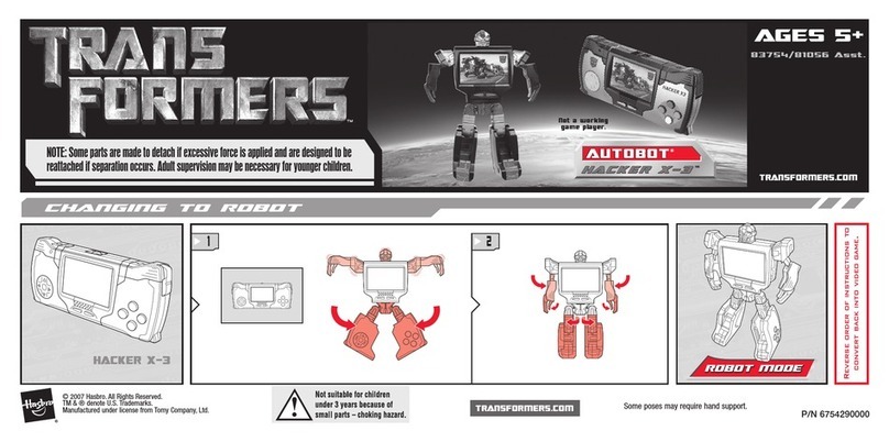Hasbro Autobot Hacker X-3 81056 User manual Hasbro Autobot Hacker X-3 81056 User manual
