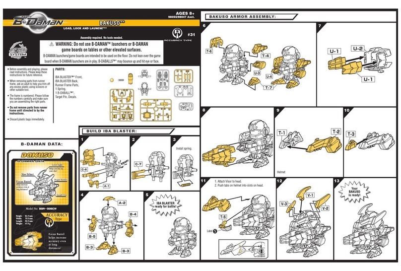 Hasbro B Daman Bakuso 98047 Asst. instruction manual