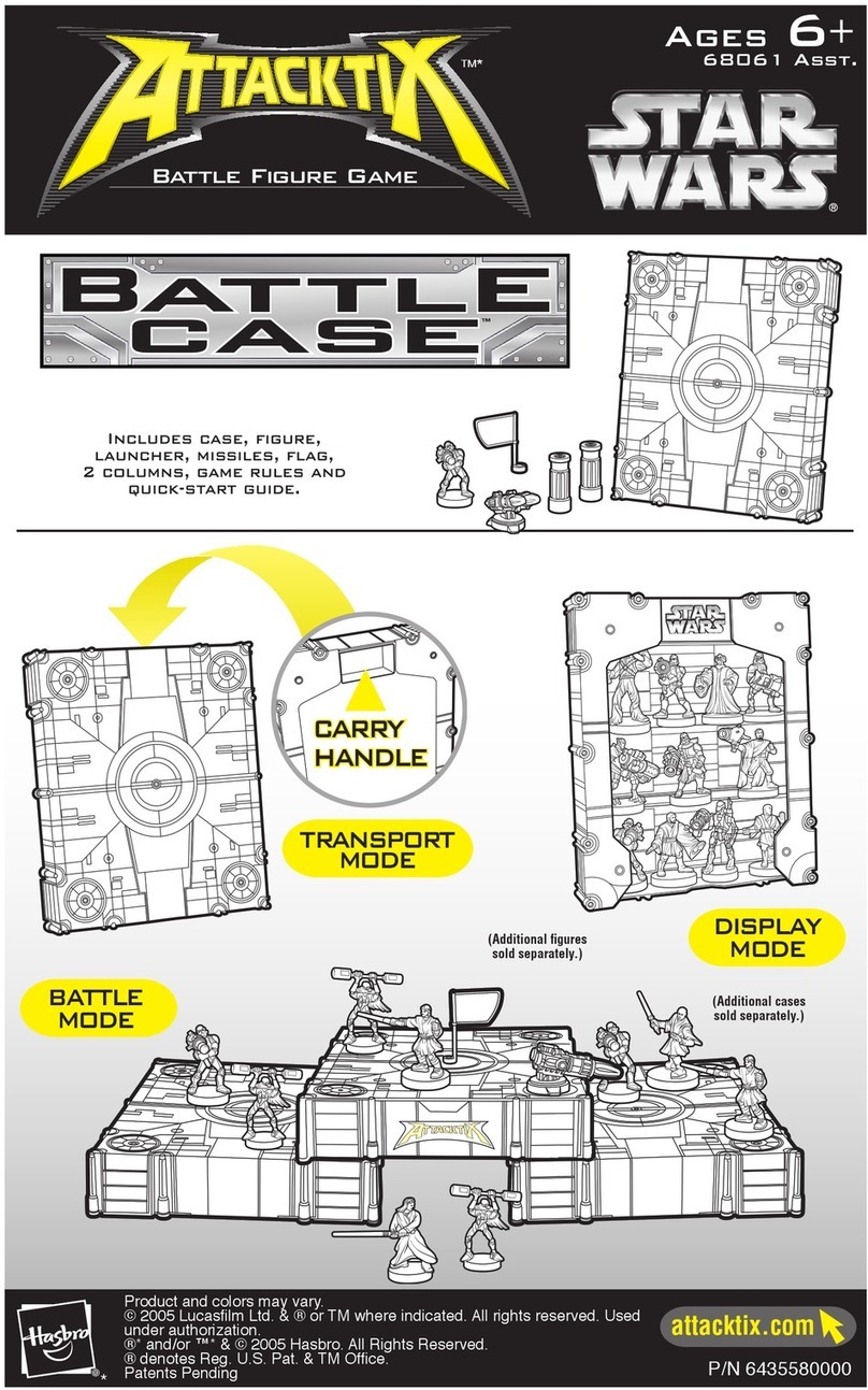 Hasbro Attacktix Battle Figure Game 68061 instruction manual