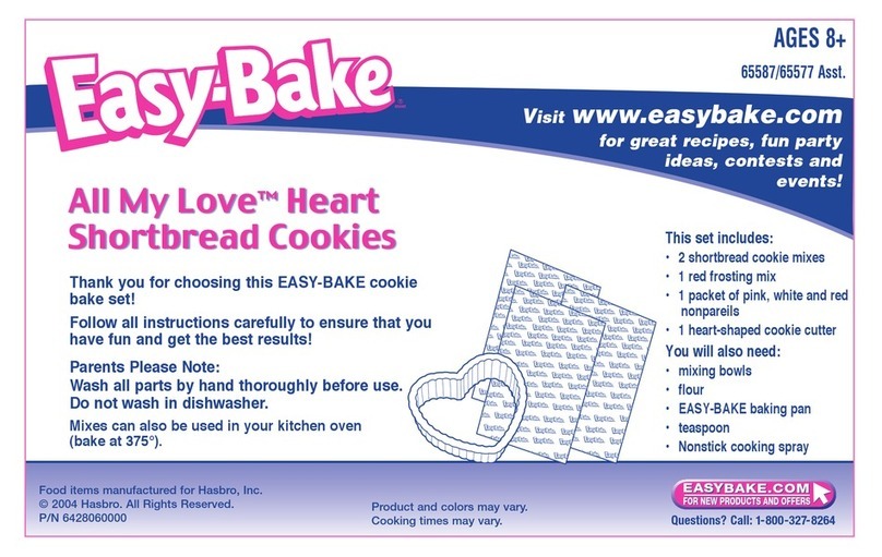 Easy-Bake All My Love Heart Shortbread Cookies... instructions