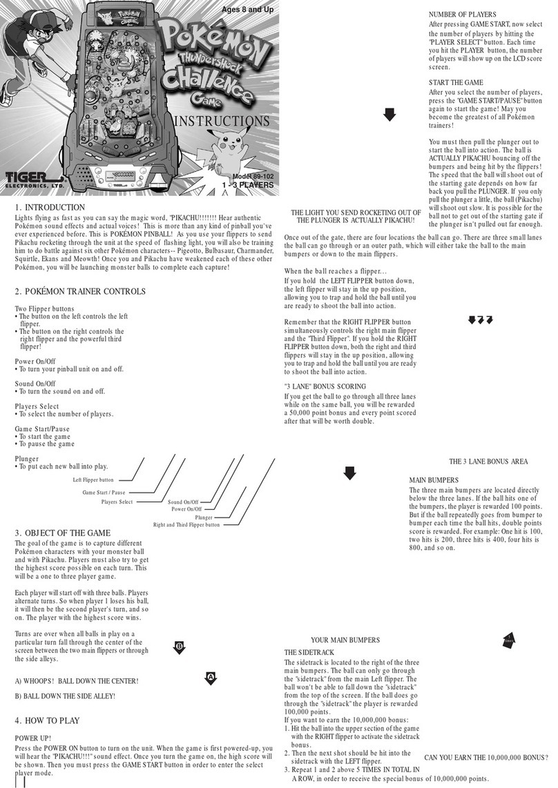 Tiger Electronics 89-102 instructions Tiger Electronics 89-102 instructions
