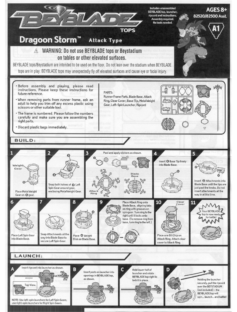 Hasbro Beyblade 82520 User manual Hasbro Beyblade 82520 User manual