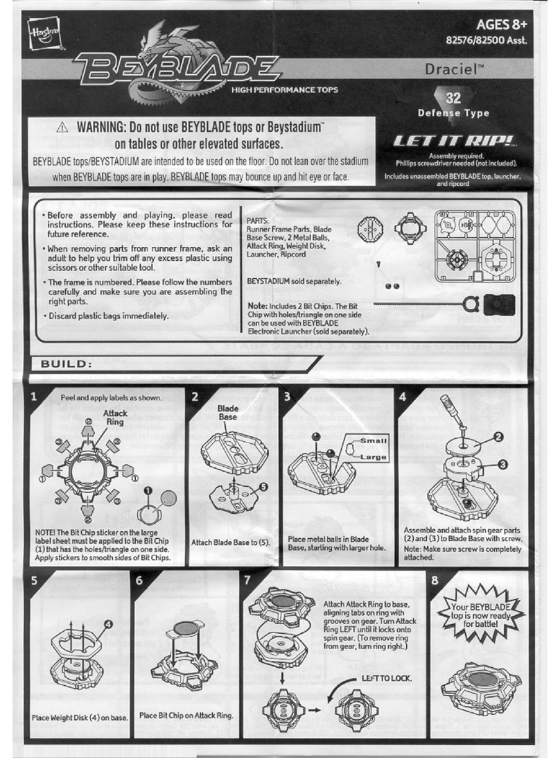 Hasbro BeyBlade Draciel 82576 User manual