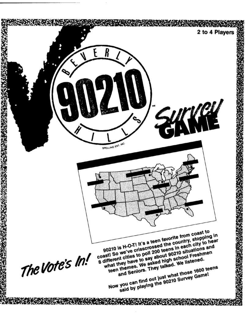 Milton Bradley Beverly Hills 90210 User manual Milton Bradley Beverly Hills 90210 User manual