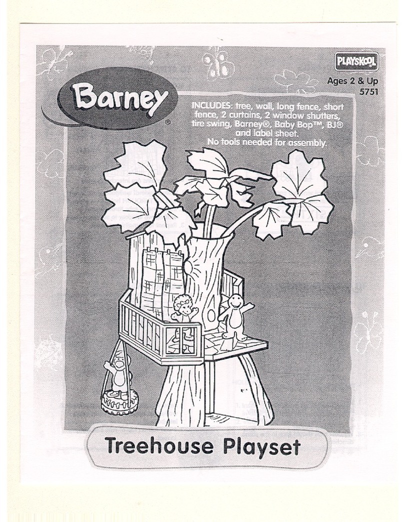 Playskool Barney Treehouse Playset User manual Playskool Barney Treehouse Playset User manual