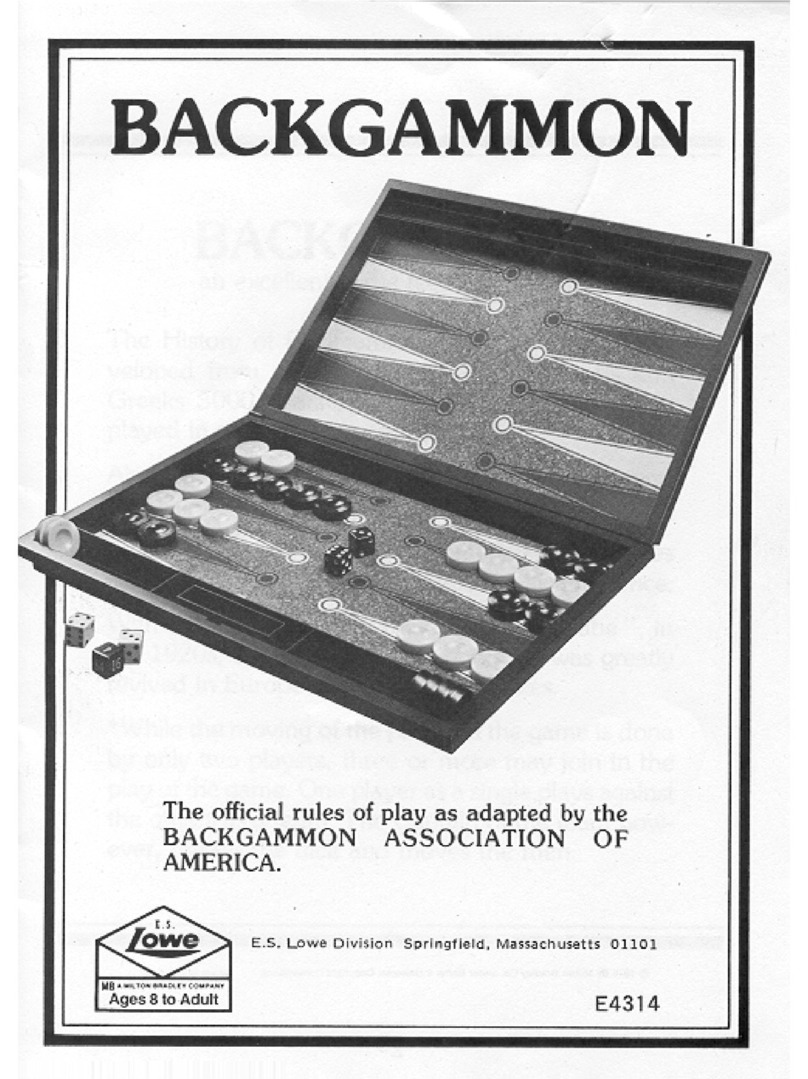 Hasbro Backgammon E4314 instruction manual