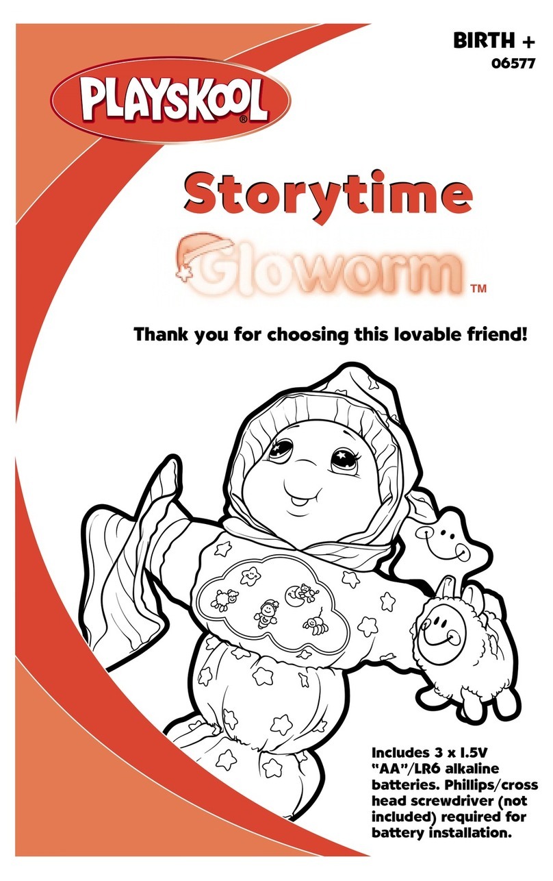 Playskool Gloworm Storytime 06577 User manual