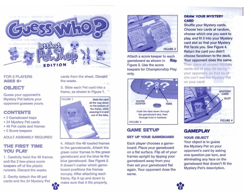 Hasbro Guess Who Littlest Pet Shop Edition... User manual Hasbro Guess Who Littlest Pet Shop Edition... User manual