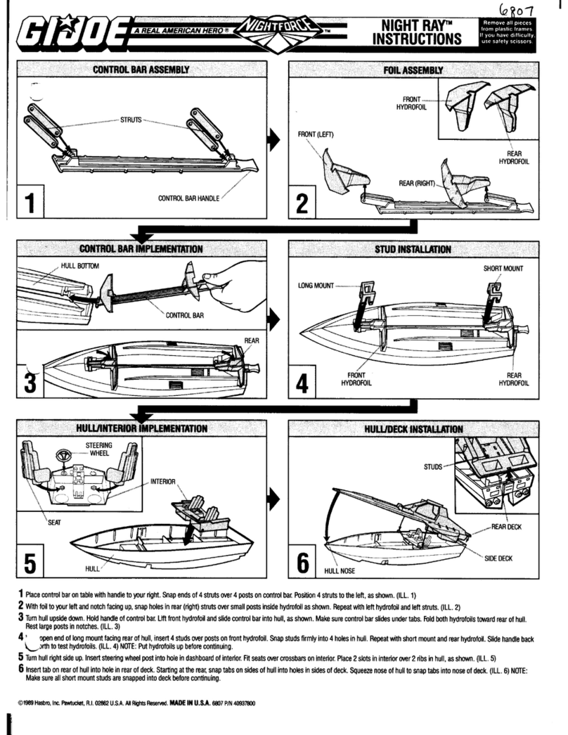 Hasbro GIJoe NightRay User manual