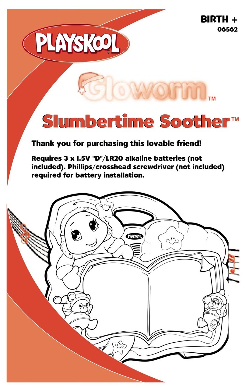 Playskool Gloworm Slumbertime Soother 06562 User manual