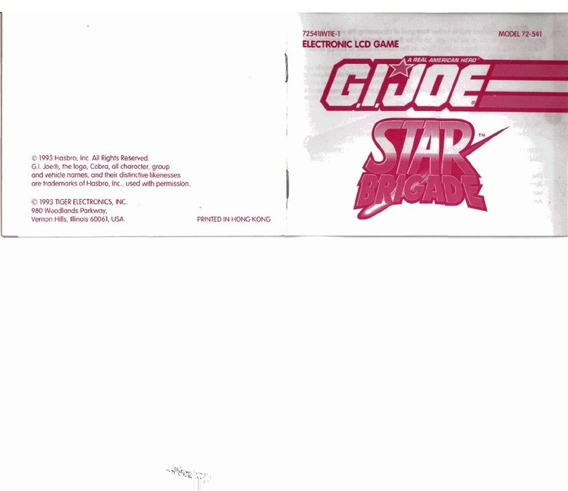 Tiger Electronics GIJoe Star Brigade 72-541 User manual
