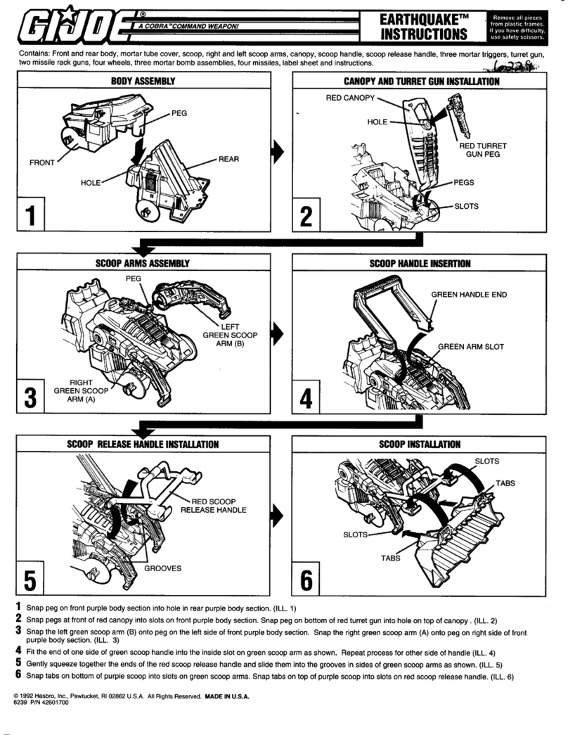 Hasbro GIJoe Earthquake instructions
