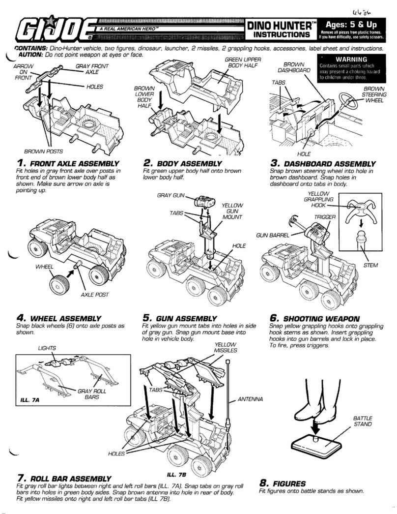 Hasbro GIJoe DinoHunter User manual