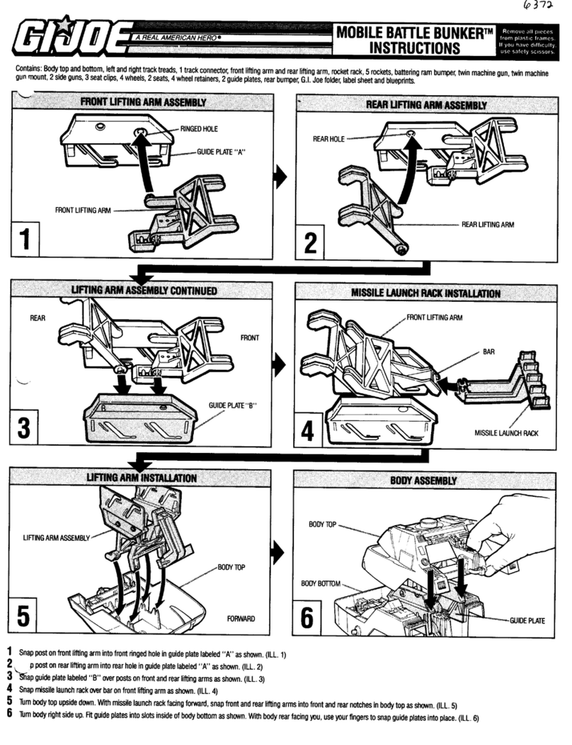 Hasbro GIJoe Mobile Battle Bunker instructions