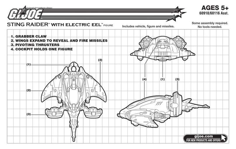 Hasbro GI Joe Sting Raider with Electric Eel... User manual