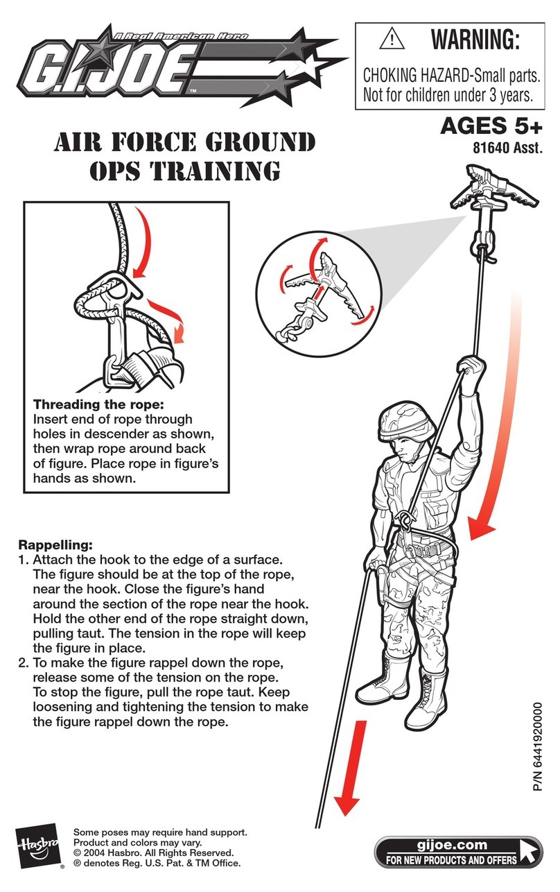 Hasbro GI Joe Air Force Ground OPS Training 81640 instruction manual