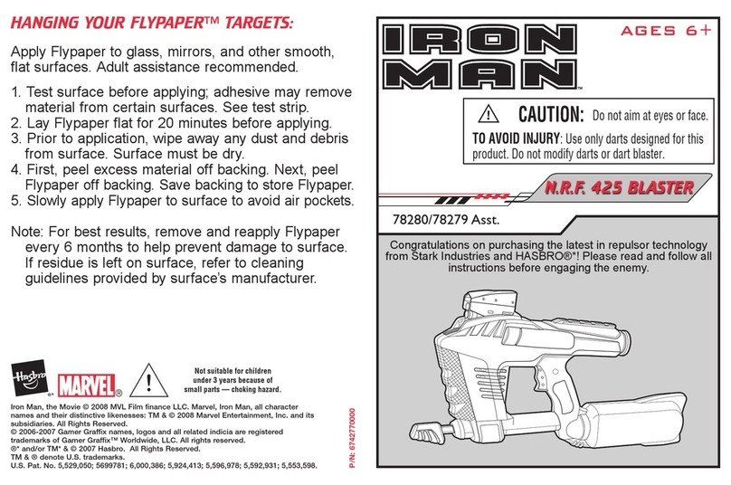Hasbro Iron Man N.R.F. 425 Blaster 78279 User manual Hasbro Iron Man N.R.F. 425 Blaster 78279 User manual