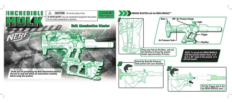 Hasbro Hulk Abomination Blaster 78289/78288 User manual Hasbro Hulk Abomination Blaster 78289/78288 User manual