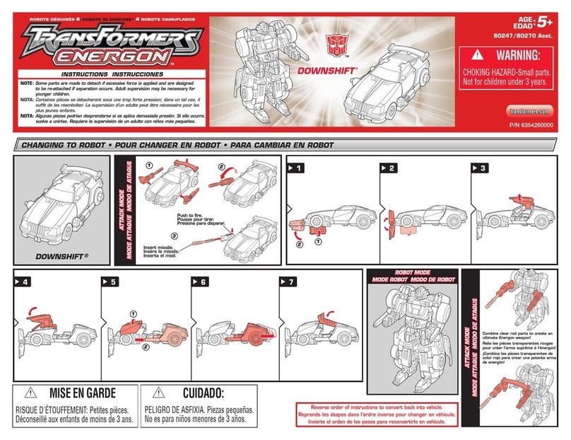 Hasbro Downshift 80247 User manual