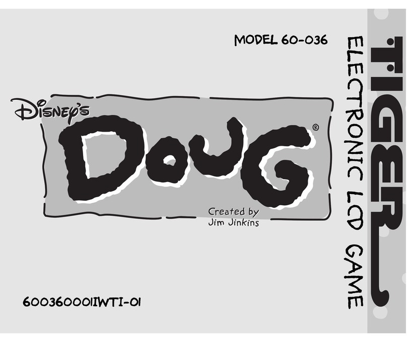 Tiger Electronics Doug Electronic LCD Game 60-036 instruction manual