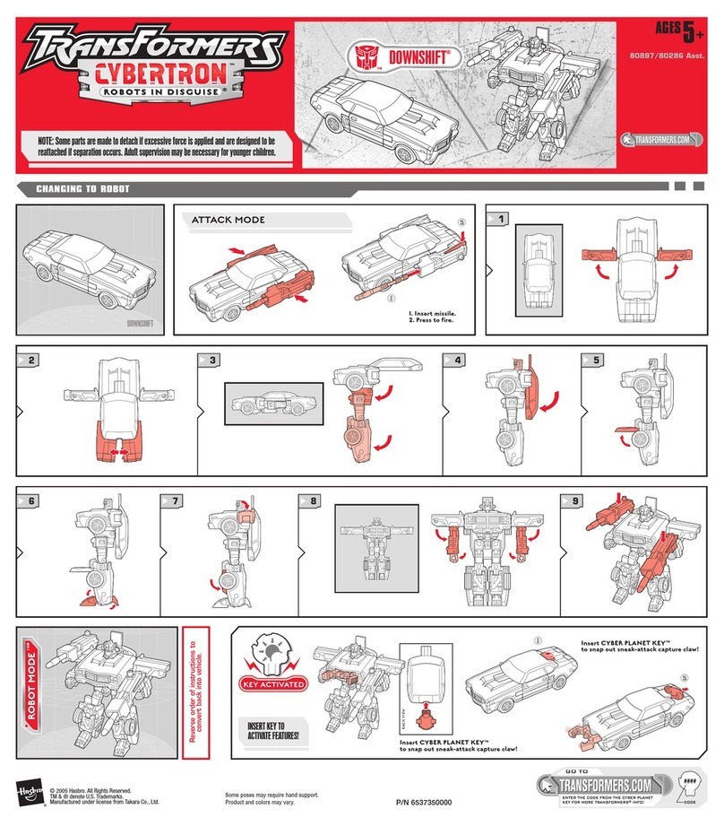 Hasbro Downshift 80897 instructions Hasbro Downshift 80897 instructions