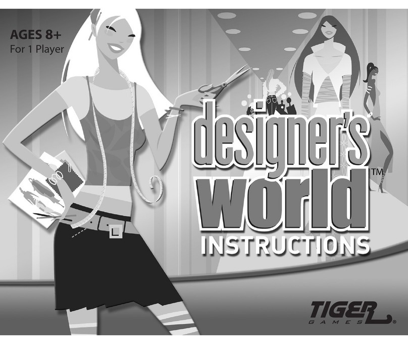 Tiger Games Designers World TV Game instruction manual