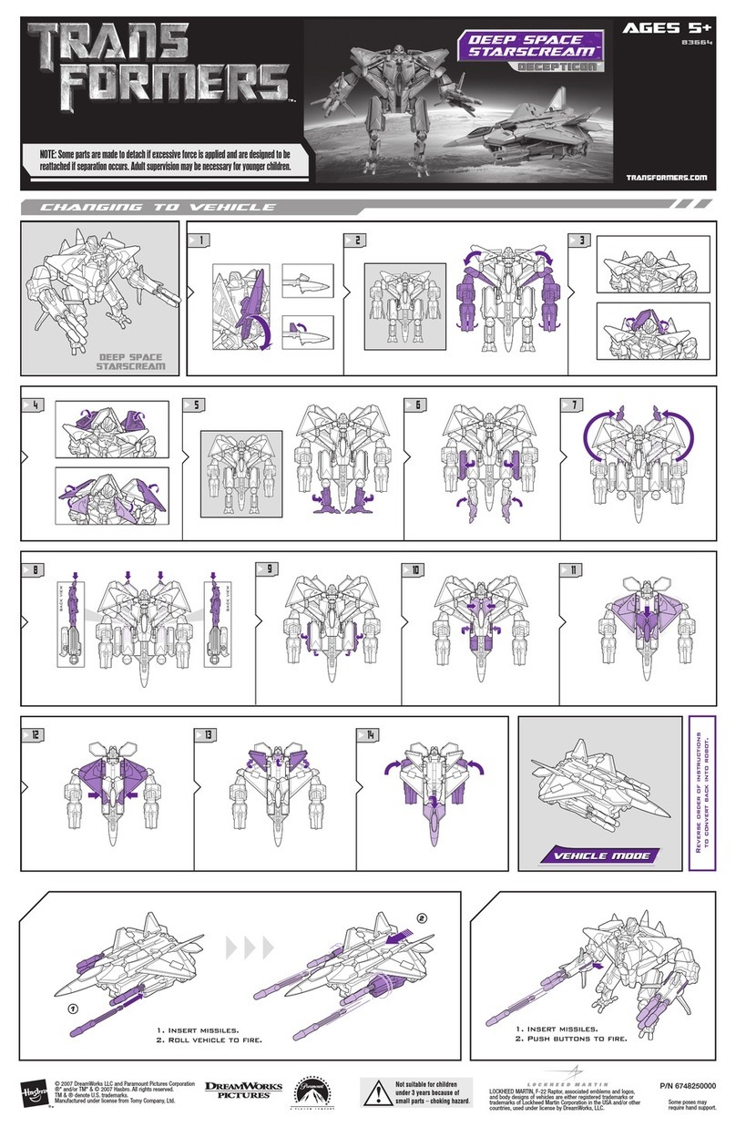 Hasbro Deep Space Starscream Decepticon 83664 User manual Hasbro Deep Space Starscream Decepticon 83664 User manual