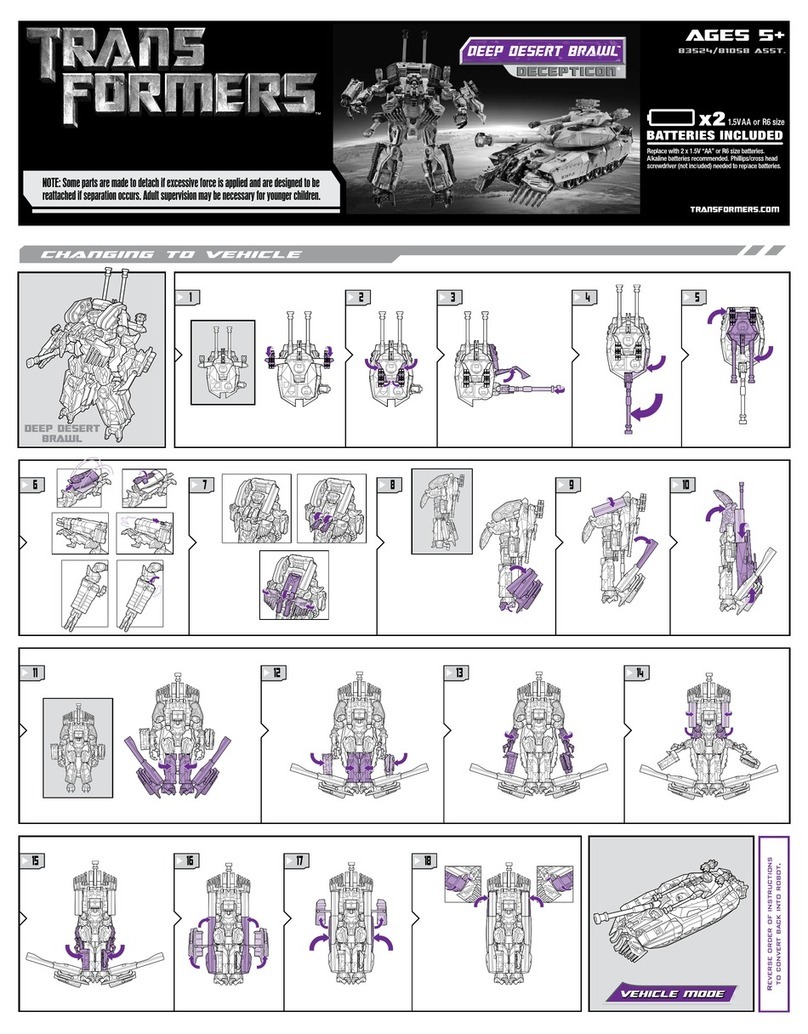 Hasbro Deep Desert Brawl Decepticon 81058 instructions
