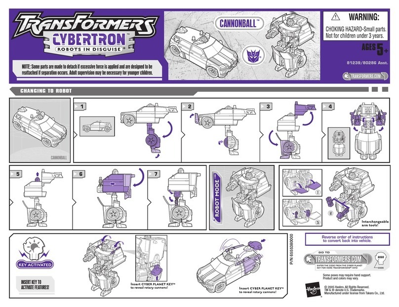 Hasbro Cybertron Cannonball 81239 User manual