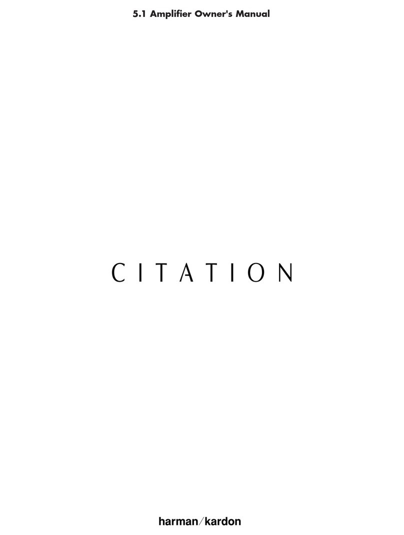 Harman Kardon CITATION 5.1 User manual Harman Kardon CITATION 5.1 User manual