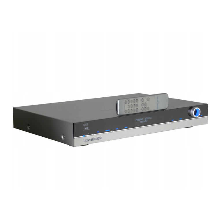 Harman Kardon TU 970 User manual