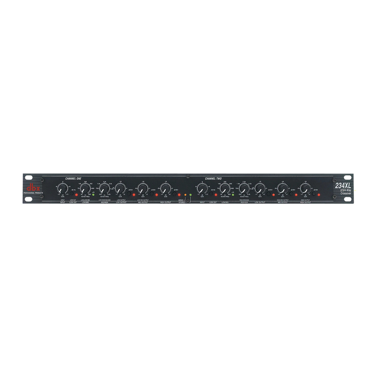 dbx 223/223XL Operation manual