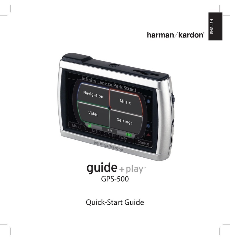 Harman Kardon guide+play GPS-500 quick start guide