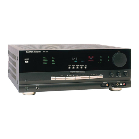 Harman Kardon AVR 2000 User manual