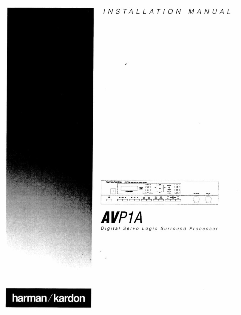 Harman Kardon AVP1A User manual