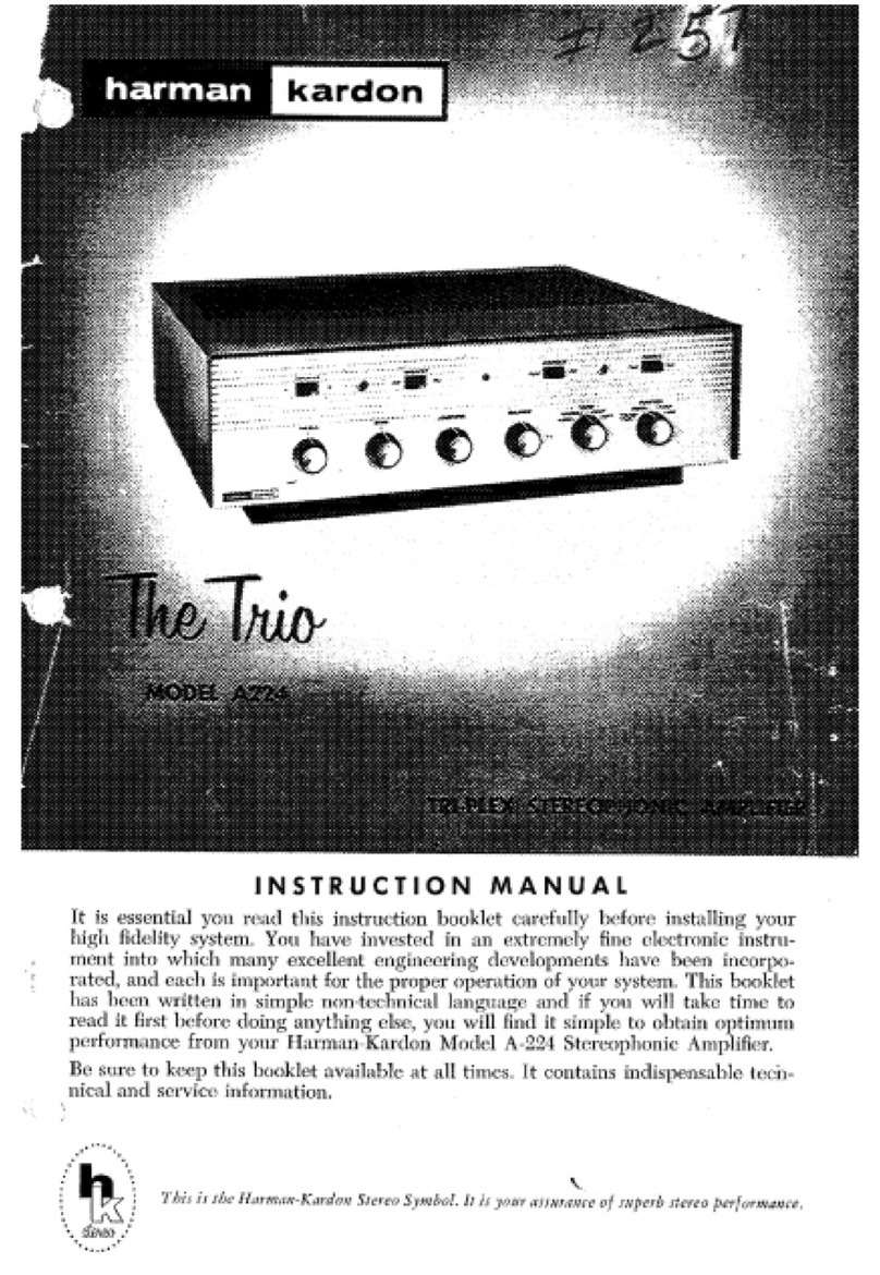 Harman Kardon THE TRIO A224 User manual