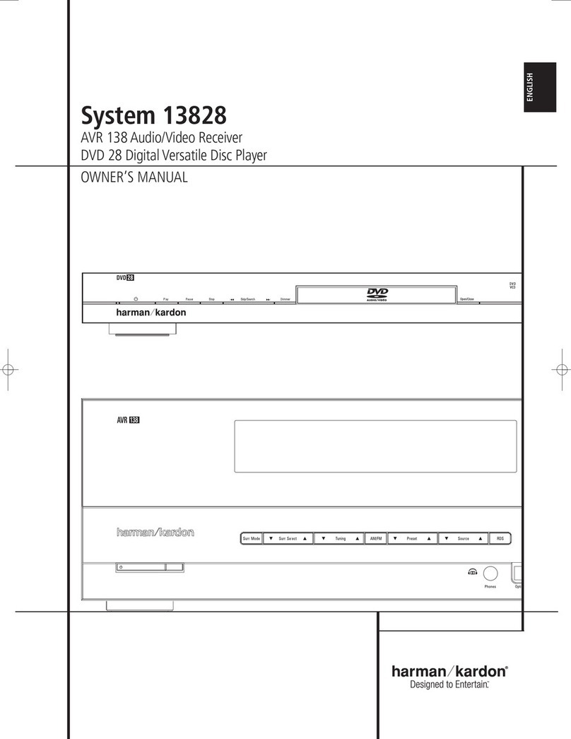 Harman Kardon System 13828 owner's manual